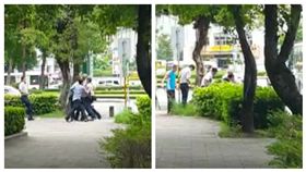 男子情緒失控奔出警局　大馬路上狂揮舞皮帶刀／爆料公社