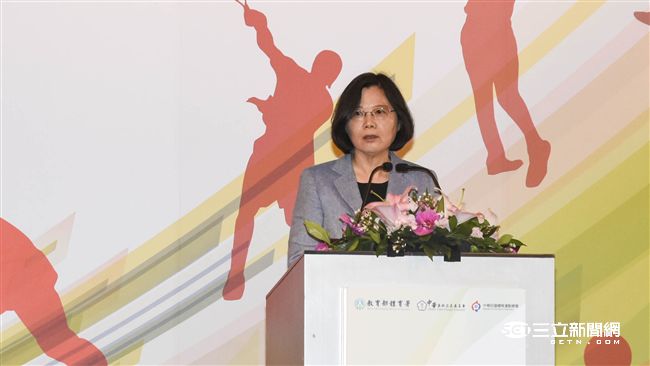 挺體育！蔡英文宣示8年倍增體育經費