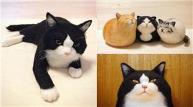 貓咪,貓,喵,主子,喵星人,動物,羊毛氈,手作,手工,少女,精緻,手縫,小物,作品,日本,藝術-翻攝自mosscat25 IG 