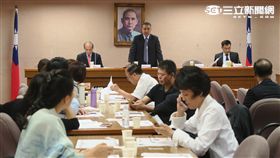 國民黨團會議。（記者盧素梅攝）