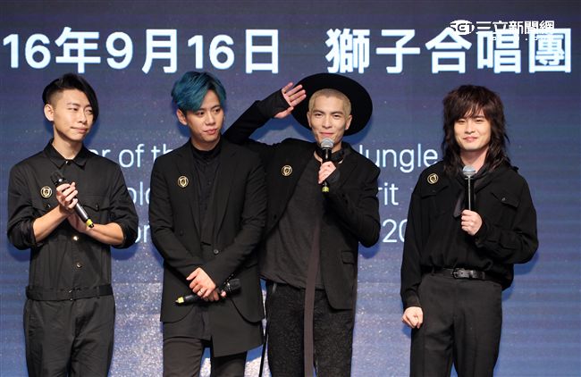 「獅子合唱團」蕭敬騰親自打造充滿爆發力全新專輯正式發行。（記者邱榮吉/攝影）