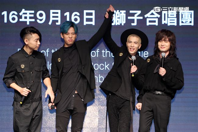 「獅子合唱團」蕭敬騰親自打造充滿爆發力全新專輯正式發行。（記者邱榮吉/攝影）