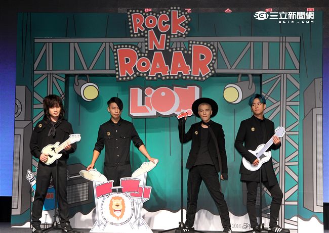 「獅子合唱團」蕭敬騰親自打造充滿爆發力全新專輯正式發行。（記者邱榮吉/攝影）