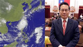 颱風、涂醒哲（圖／氣象局、涂醒哲臉書）