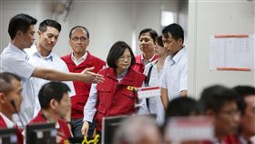 蔡英文視察災變中心　總統府提供