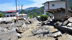 紅葉村遇山崩(圖/中央社)