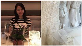 劉香慈香港燭光晚餐露婚紗裙襬　要妹妹先別急
圖／翻攝自劉香慈臉書粉絲專頁