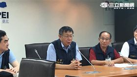 柯文哲　馬勒卡颱風第二次災情會報　盧冠妃攝