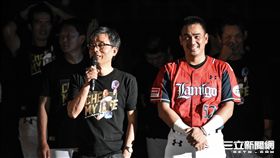 陳金鋒引退　圖／記者林敬旻攝