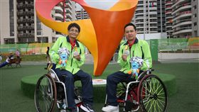 里約帕運中華隊程銘志（右）、林晏弘（左）（圖／中央社）