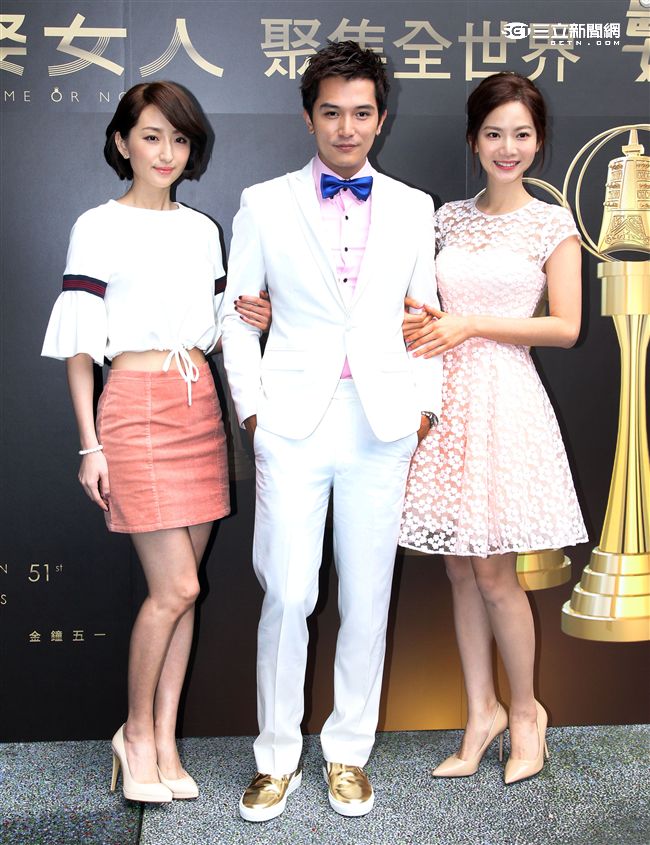 邱澤、柯佳嬿、曾之喬主演的「必娶女人」分別入圍105年金鐘獎最佳男女主角及最佳女配角。（記者邱榮吉/攝影）