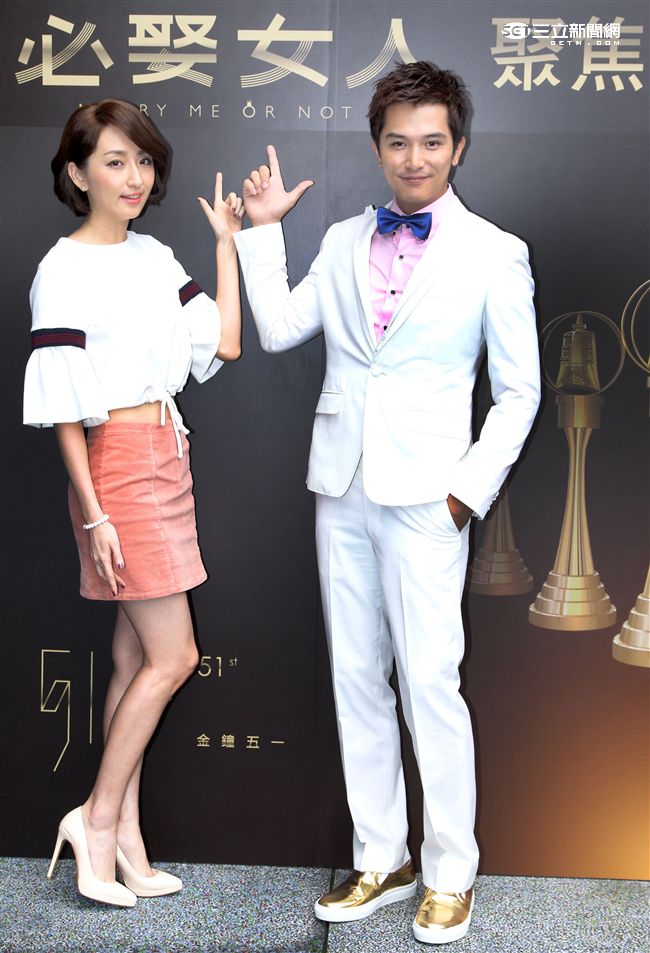 邱澤、柯佳嬿主演的「必娶女人」分別入圍105年金鐘獎最佳男女主角。（記者邱榮吉/攝影）