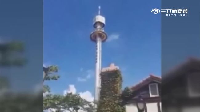 韓遊樂園驚魂　自由落體卡60米高空