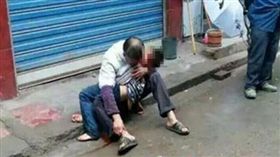 繩斷,繩子,大陸,中國,四川,吊掛,墜樓,摔死,不幸,意外,爺奶,祖孫-翻攝網路