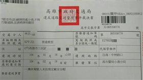 罰單 圖／翻攝自爆料公社
