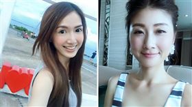 圖翻攝自翁滋蔓　朱芷瑩臉書　合成圖