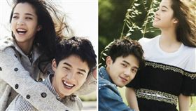 圖翻攝自elle微博 歐陽娜娜 劉昊然