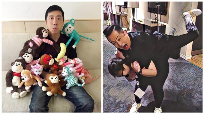 哈林找助理玩摔角　周董笑：只能被摔