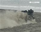 海軍陸戰隊幾乎勝任所有地形作戰的AAV7A1兩棲突擊車，可進行連續7個小時的兩棲水面航行操作， 是目前全世界性能最優異的兩棲戰鬥車輛。 。（記者邱榮吉/攝影）
