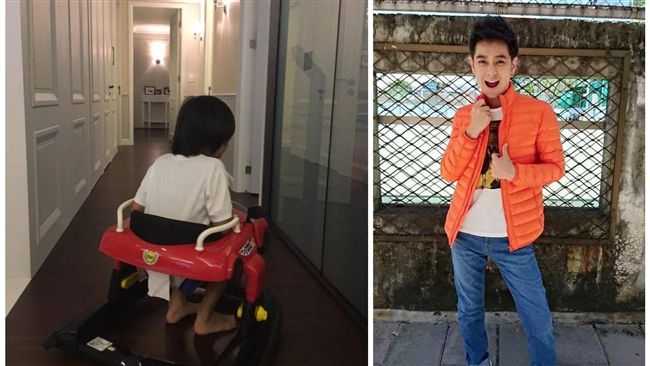 Kimi塞學步車　林志穎好氣又好笑