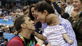 菲爾普斯、妮可（圖／美聯社／達志影像）