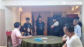 警方破獲南京東路五段上商辦大樓內的「推筒子」賭場（楊忠翰攝）