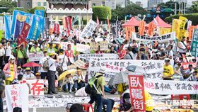 凱道,反迫遷,抗議,拆遷, 圖／記者林敬旻攝