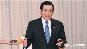 前總統馬英九東吳大學開課,演講 圖／記者林敬旻攝