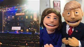 希拉蕊、川普、人偶、辯論（圖／翻攝自Avenue Q臉書）