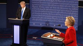 希拉蕊、川普、辯論／達志影像／美聯社