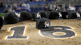 馬林魚紀念Jose Fernandez（圖／美聯社／達志影像）