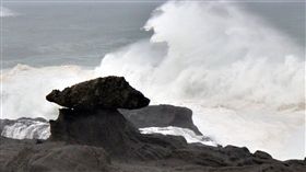 梅姬,颱風,巨浪,強風,海岸（圖／中央社）