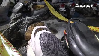 情侶吵架　男縱火燒機車卻燒到自己