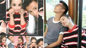 圖翻攝自微博　蔡依林　謝霆鋒　合成圖