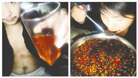 學「網紅」直播喝辣油險死　陸男：以後不幹了！／成都商報