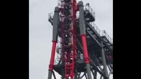 麗寶斷軌雲霄飛車卡住　園方警戒停機