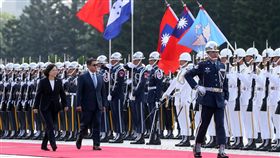 蔡英文軍禮歡迎宏都拉斯總統　總統府提供