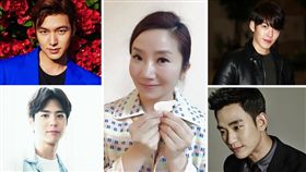 圖翻攝自韓網　朴寶劍　李敏鎬　金秀賢　金宇彬　陶晶瑩臉書　合成圖