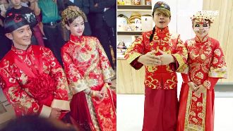 婚服撞衫黃曉明　蔡阿嘎：我像抬轎的