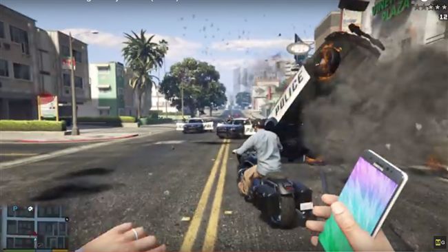 GTA新模組　丟Note7炸毀警車