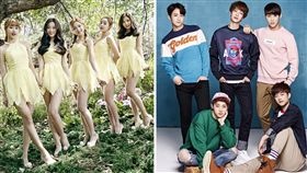 圖/泛迪娛樂 韓團APRIL&AJAX來台開唱 合成圖
 