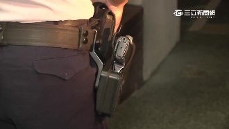 誤觸板機開槍射牆　女警遭碎片割傷