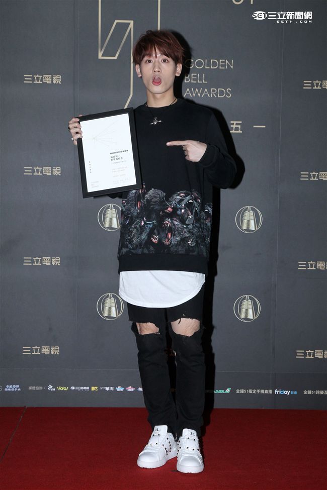 吳思賢入圍「戲劇節目新進演員獎」。（記者邱榮吉/攝影)