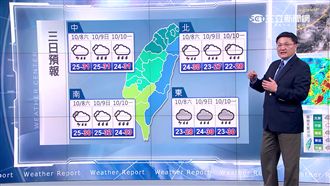 東北季風後天南下　雙十連假偏涼飄雨