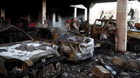 沙烏地空襲葉門沙那（圖／路透社）