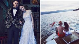 圖翻攝自微博　Angelababy　黃曉明