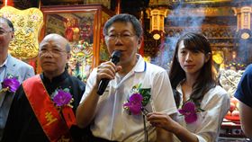 柯文哲,國慶典禮,總統,政黨輪替,台北市長
圖／中央社