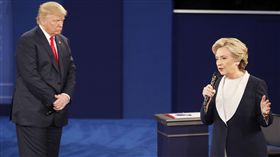 川普,希拉蕊,辯論,美國大選（圖／路透社）