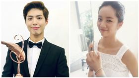 朴寶劍奪tvN亞洲獎　隔空視訊甜喊惠利「老婆」
圖／翻攝自朴寶劍推特、微博；惠利推特；드라마예고 KDRAMA YOUTUBE