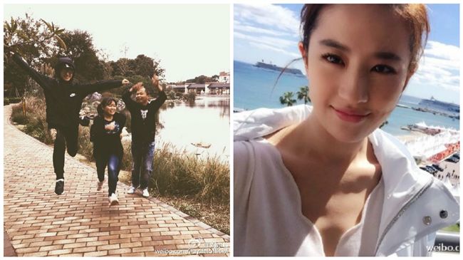 劉亦菲曬跳躍美照　網友：果然是仙女